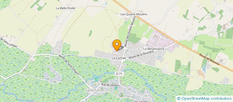 localisation de l'entreprise OROVTC  SALLERTAINE