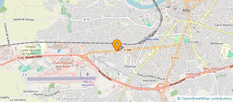 localisation de l'entreprise OROWE à ALBI