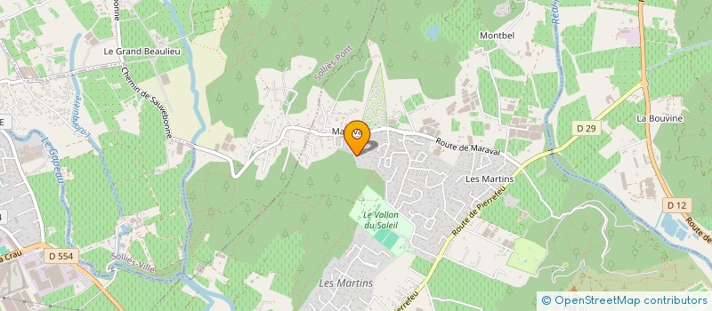 localisation de l'entreprise ORPA  LA CRAU