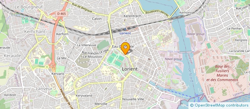 localisation de l'entreprise ORPACO à LORIENT