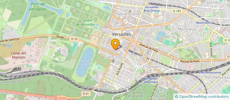 localisation de l'entreprise ORPAD à VERSAILLES