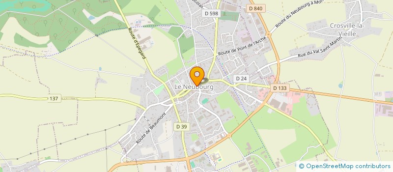 localisation de l'entreprise ORPAJE à LE NEUBOURG