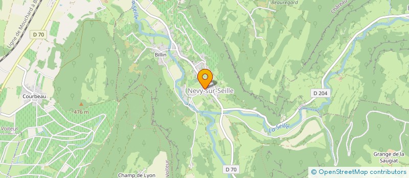 localisation de l'entreprise ORPAMA  NEVY-SUR-SEILLE