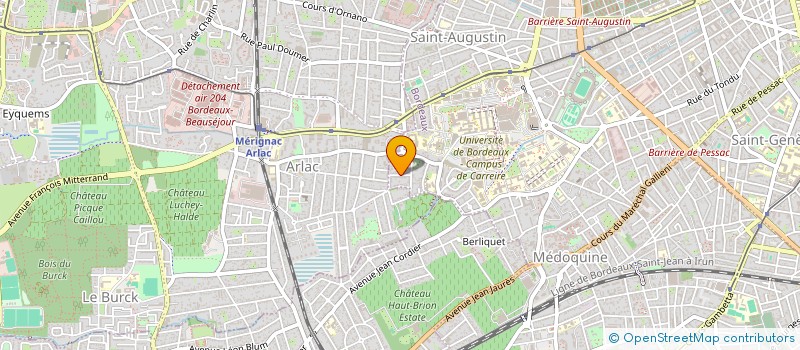 localisation de l'entreprise ORPEGE SARL à BORDEAUX