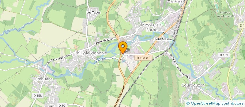 localisation de l'entreprise ORPEO ENVIRONNEMENT  MESSIA-SUR-SORNE