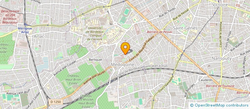 localisation de l'entreprise ORPER 1  BORDEAUX