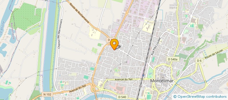 localisation de l'entreprise ORPHA à MONTELIMAR