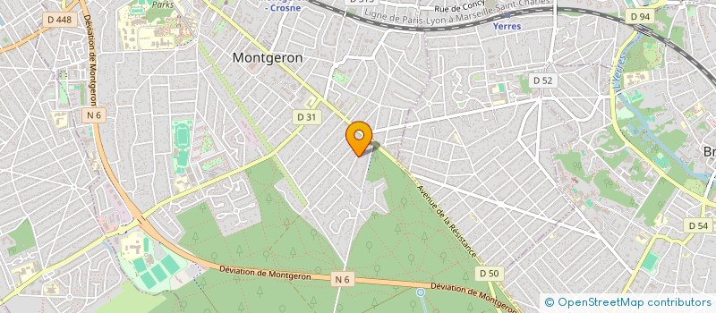 localisation de l'entreprise ORPHEA  MONTGERON