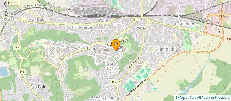 localisation de l'entreprise ORPHEA LAON à LAON