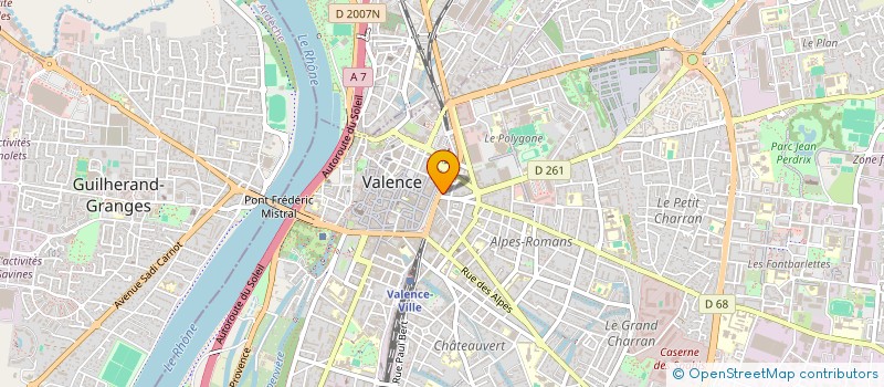 localisation de l'entreprise ORPHEE à VALENCE