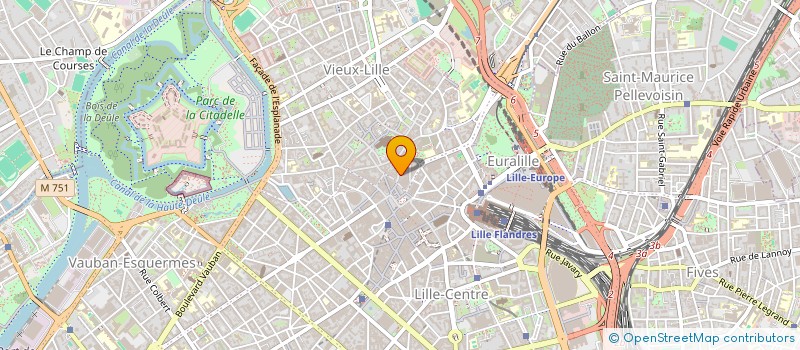 localisation de l'entreprise ORPHEE à LILLE