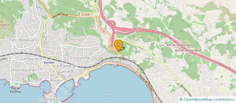 localisation de l'entreprise ORPHEE  SANARY-SUR-MER