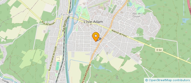 localisation de l'entreprise ORPHEE  ISLE ADAM