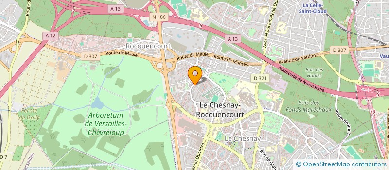 localisation de l'entreprise ORPHEE  LE CHESNAY-ROCQUENCOURT