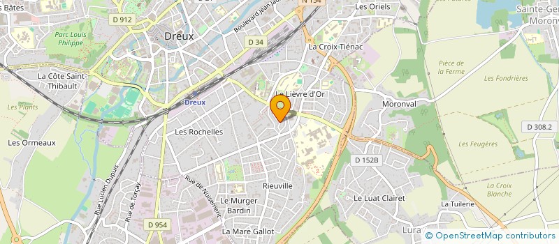 localisation de l'entreprise ORPHELIN CHEMINS FER FRANCAIS à DREUX