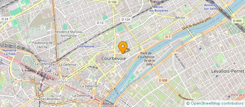 localisation de l'entreprise ORPHELINAT DES ARTS à COURBEVOIE