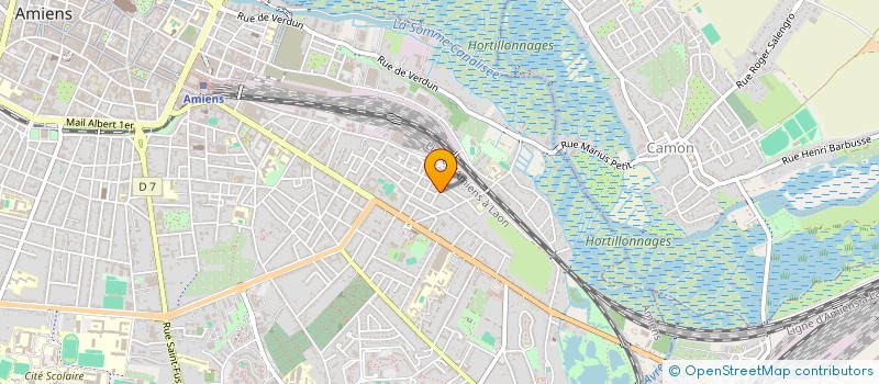 localisation de l'entreprise ORPHELINAT DES CHEMINS DE FER à AMIENS