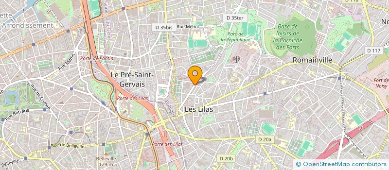 localisation de l'entreprise ORPHELINAT MUT POLICE NAT SECT LES LILAS à LES LILAS
