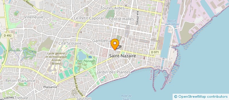 localisation de l'entreprise ORPHELINAT MUTUALISTE DE LA POLICE NAT à SAINT-NAZAIRE