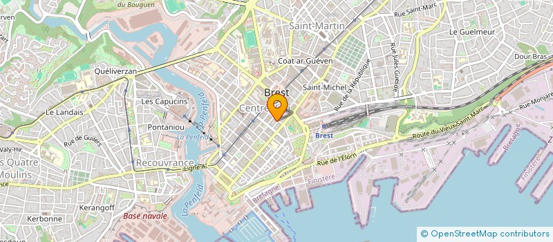 localisation de l'entreprise ORPHELINAT MUTUALISTE POLICE à BREST