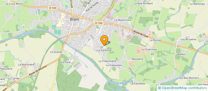 localisation de l'entreprise ORPHELINS MAIS PAS SEULS (OMPS) à BLAIN