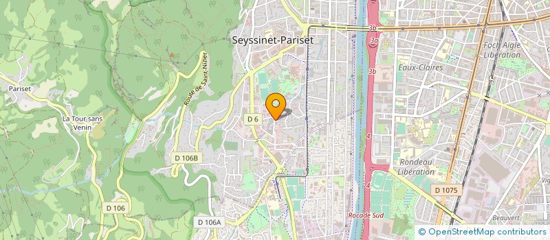 localisation de l'entreprise ORPHEO GNB à SEYSSINET-PARISET