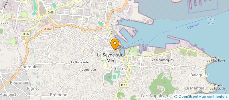 localisation de l'entreprise ORPHEON à LA SEYNE-SUR-MER