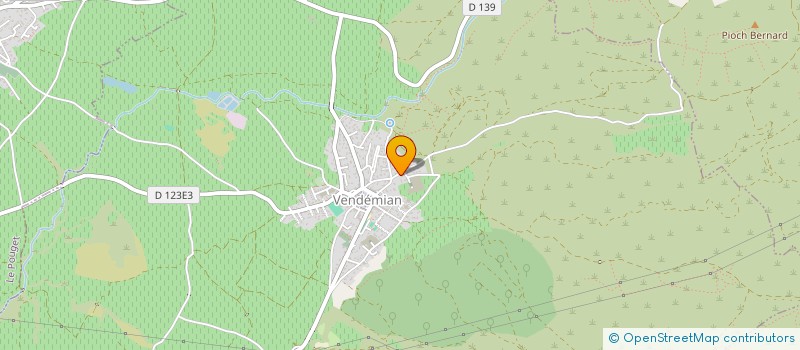 localisation de l'entreprise ORPHEON DE GARRAFACH  VENDEMIAN