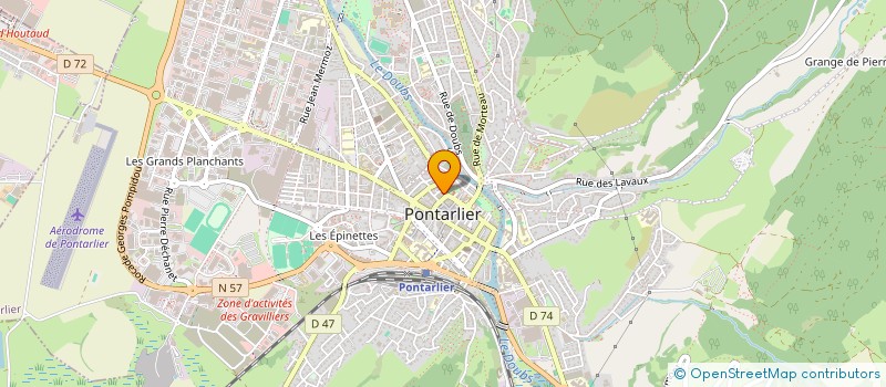 localisation de l'entreprise ORPHEON DE PONTARLIER  PONTARLIER