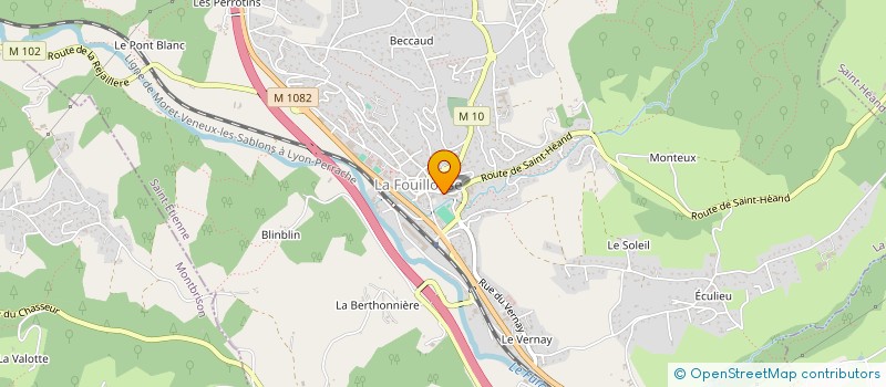 localisation de l'entreprise ORPHEU FRANCE  LA FOUILLOUSE