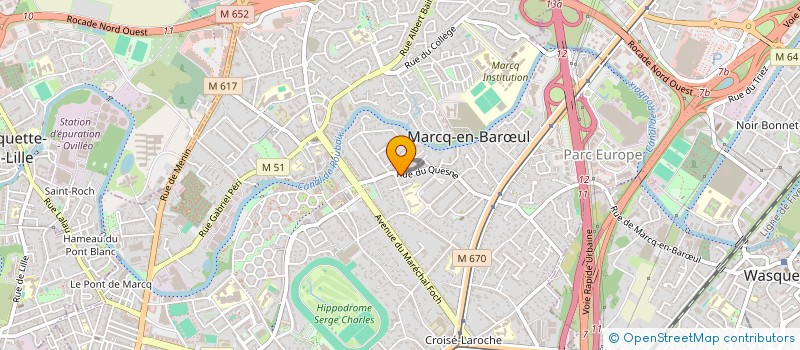 localisation de l'entreprise ORPHISE à MARCQ-EN-BARŒUL