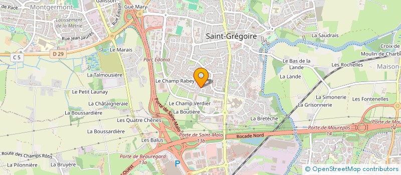 localisation de l'entreprise ORPHIZE PATRIMOINE à SAINT-GREGOIRE
