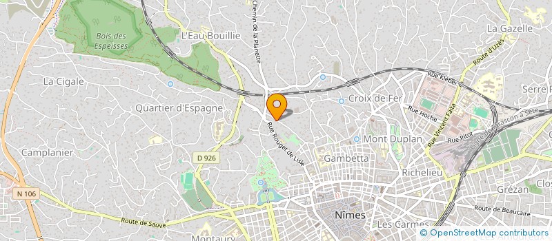 localisation de l'entreprise ORPHYSE  NIMES