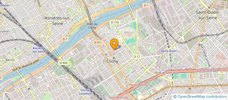 localisation de l'entreprise ORPI FRANCE à CLICHY