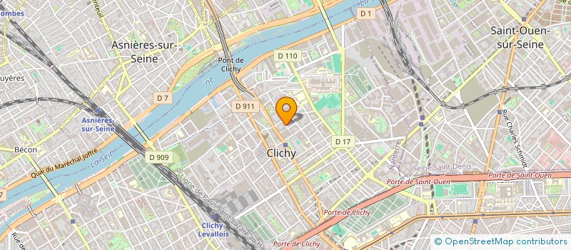 localisation de l'entreprise ORPI FRANCE FINANCEMENT à CLICHY