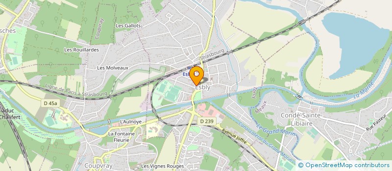 localisation de l'entreprise ORPI GRAND EST PARISIEN à ESBLY