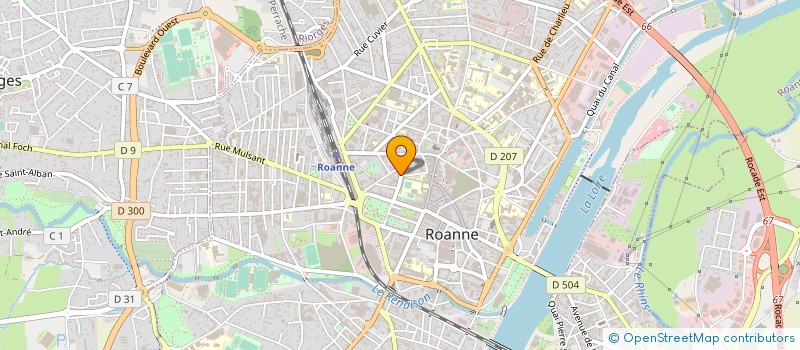 localisation de l'entreprise ORPI LOIRE FOREZ  ROANNE