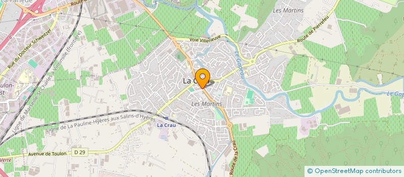 localisation de l'entreprise ORPI VAR  LE BEAUSSET