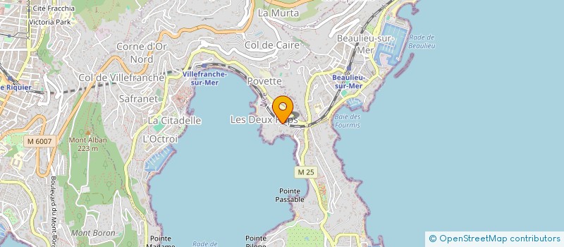 localisation de l'entreprise ORPLID  VILLEFRANCHE-SUR-MER