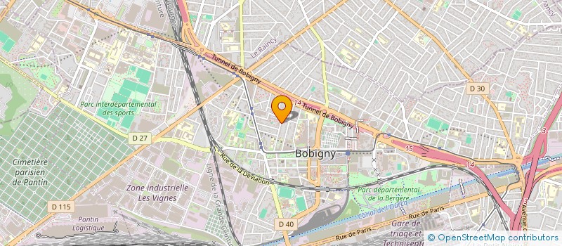 localisation de l'entreprise ORPOREAL  BOBIGNY