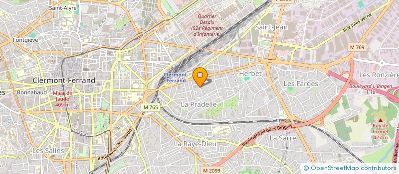 localisation de l'entreprise ORPOWER SAS  CLERMONT-FERRAND