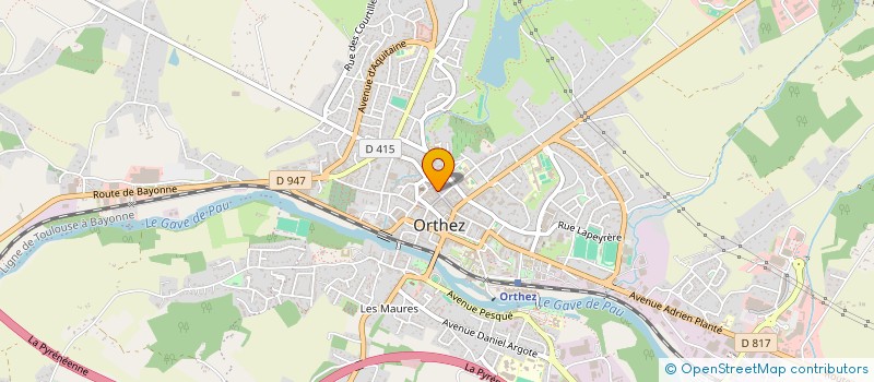 localisation de l'entreprise ORPRAT à ORTHEZ