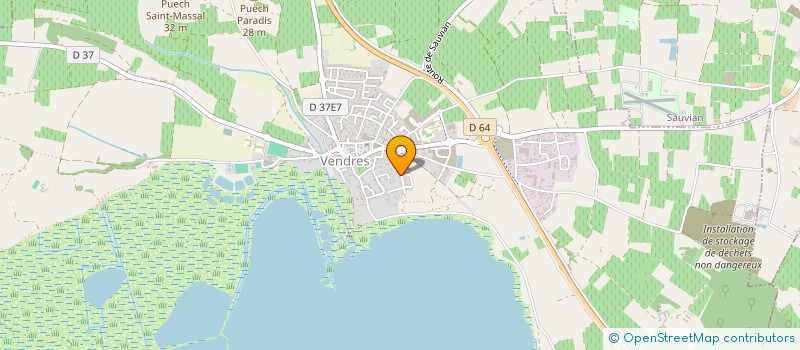 localisation de l'entreprise ORQUIDIA à VENDRES