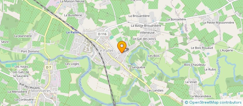 localisation de l'entreprise ORRIAP  LE PALLET