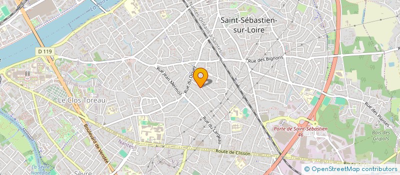 localisation de l'entreprise ORRION 2 à SAINT-SEBASTIEN-SUR-LOIRE