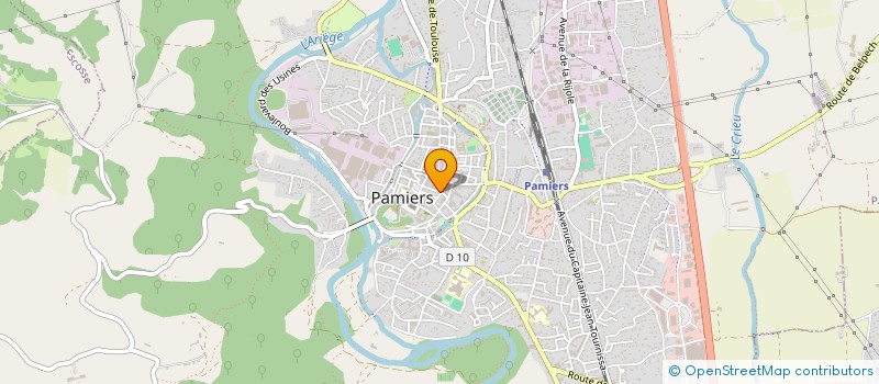 localisation de l'entreprise ORRIS GESTION à PAMIERS