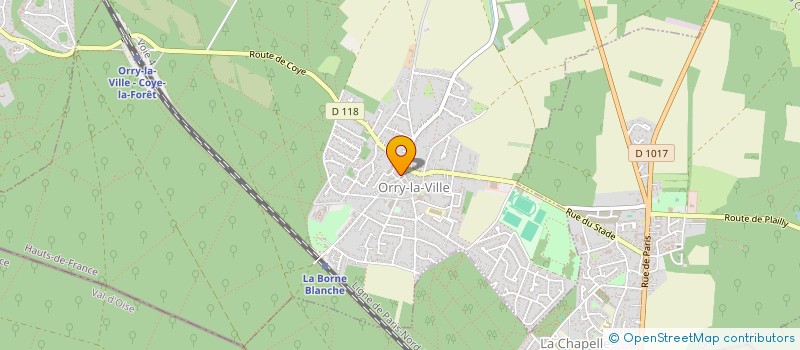 localisation de l'entreprise ORRY D'APRES  ORRY-LA-VILLE