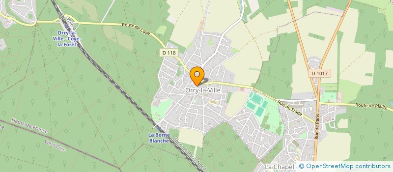 localisation de l'entreprise ORRY ENFANCE  ORRY-LA-VILLE