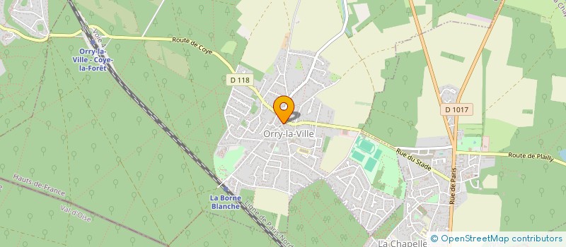 localisation de l'entreprise ORRY JEUX  ORRY-LA-VILLE