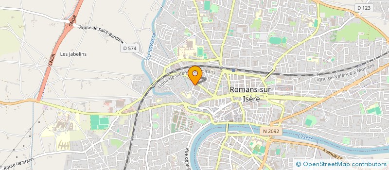 localisation de l'entreprise ORS'I  ROMANS-SUR-ISERE